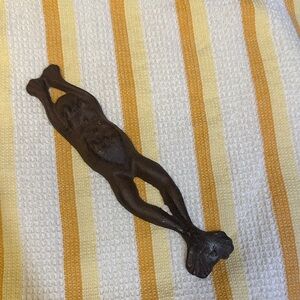 Rustic Brown Cast Iron Frog.